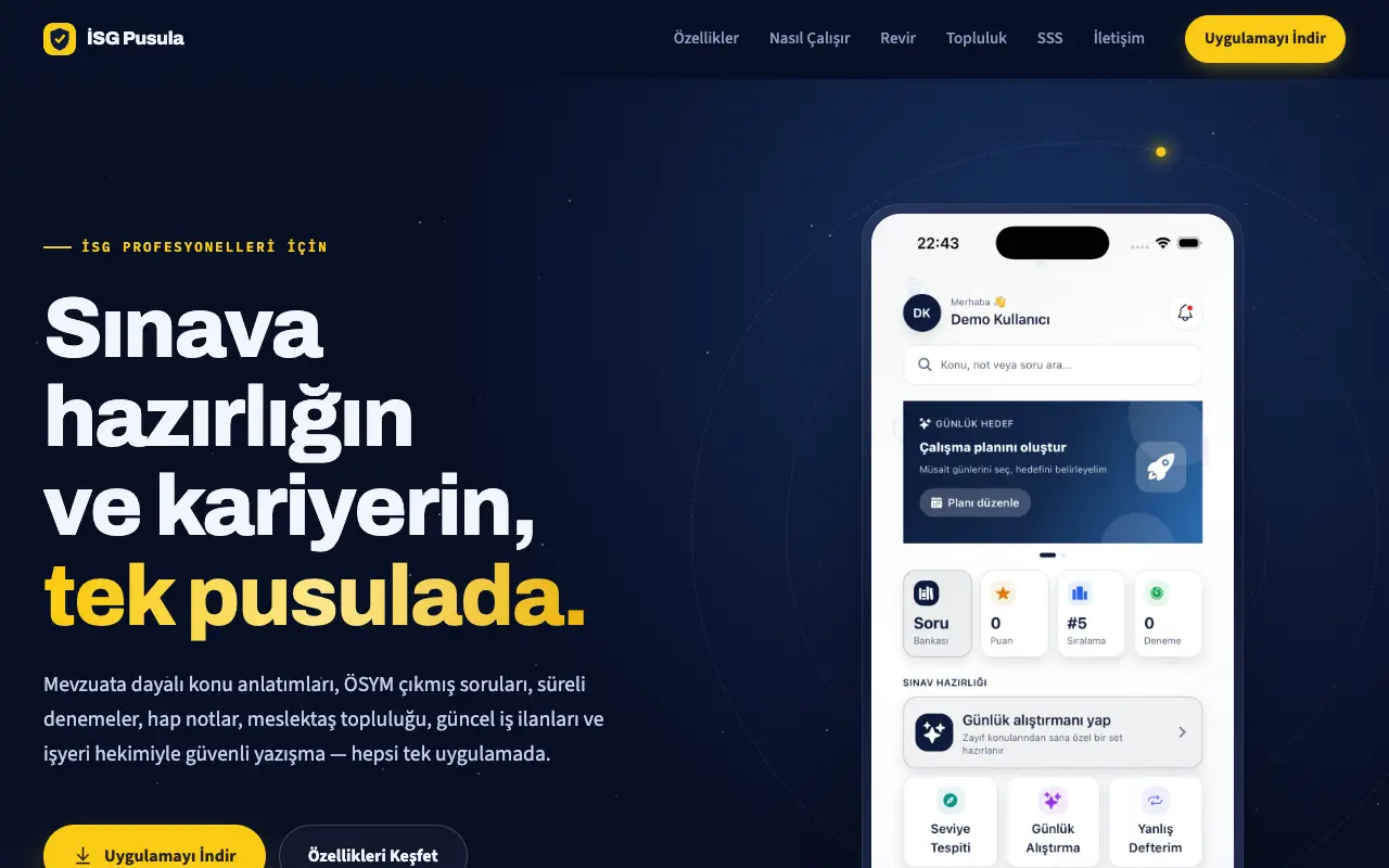 İSG Pusula — isgpusula.app